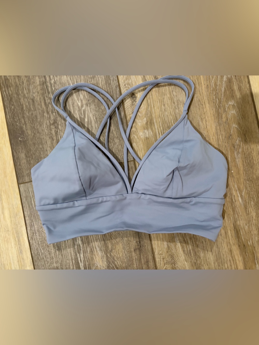 Lavender Lululemon Strappy Sports Bra Top